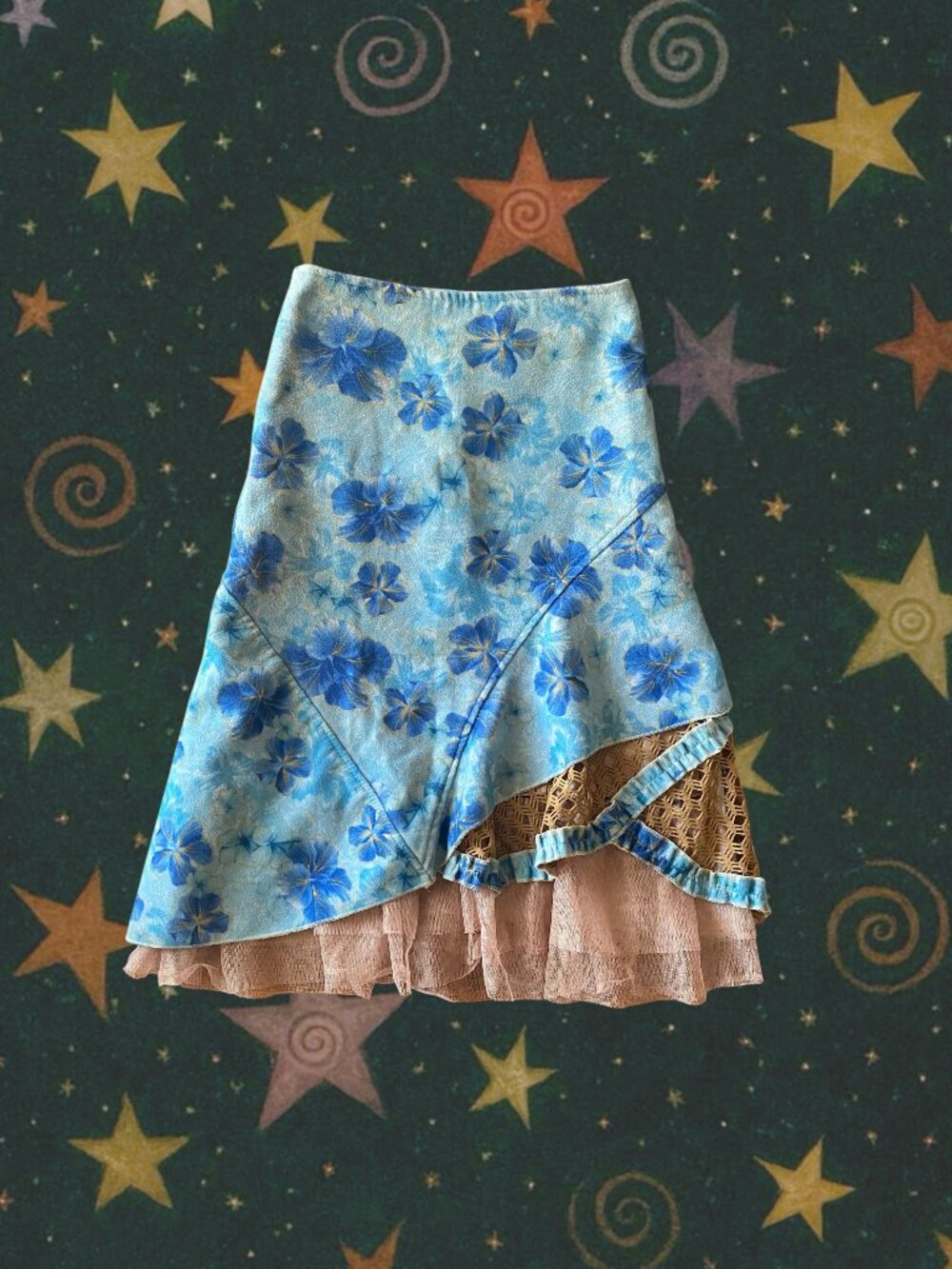 Vintage Boho Maxi Skirt